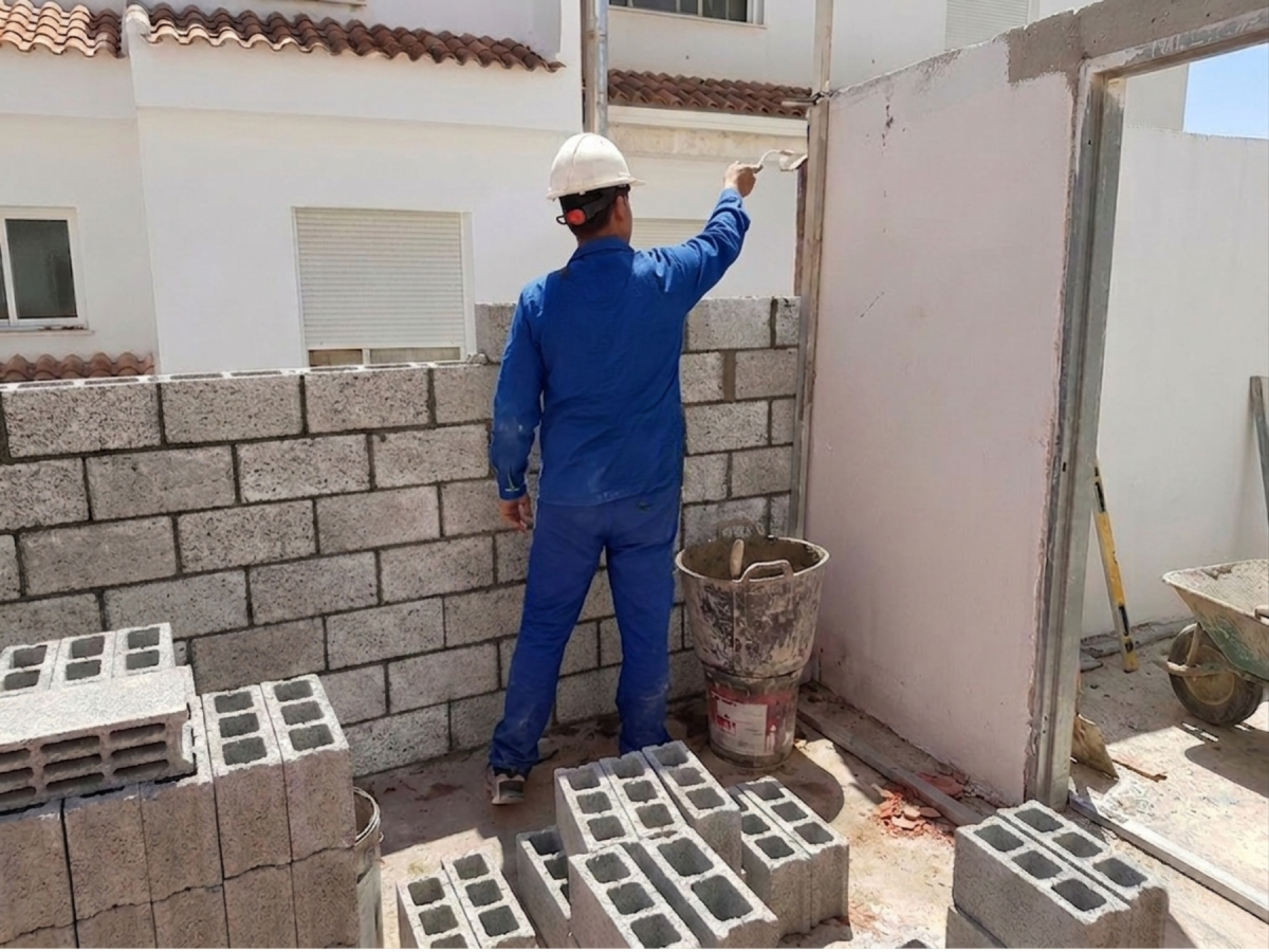 Albañilería — colocación de pisos